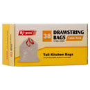 TRASH BAGS 13GL/38CT WHITE "RI-PAC"