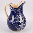 CERAMIC PITCHER W/BLUE DESIGNS(1 Count)