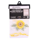 KITCHEN CURTAIN 3PC SET ASST(1 Count)