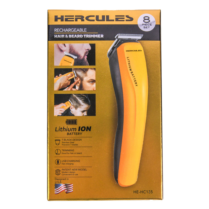 HERCULES HAIR&BEARD TRIMMER 8PC SET(1 Count)