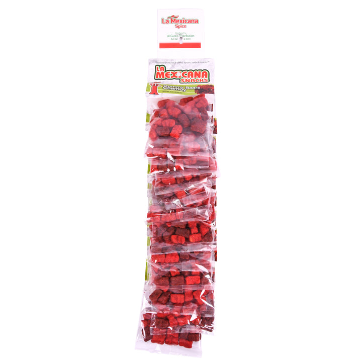 LA MEXICANA GUMMY BEARS CHAMOY 2 1/2 oz(12 Count)
