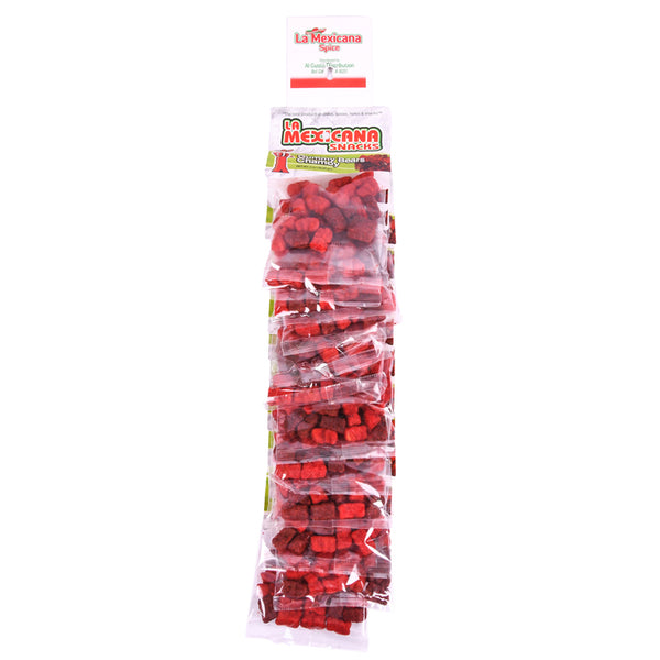 LA MEXICANA GUMMY BEARS CHAMOY 2 1/2 oz(12 Count)