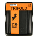 FIONTE MEN WALLET BLACK TRI FOLD RIFD(1 Count)