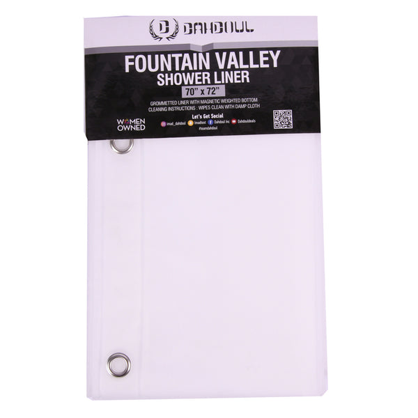SHOWER CURTAIN LINER 70X72" FOUNTAIN VALLEY(1 Count)
