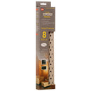 OUTLET-8-POWER STRIP W/90J SURGE 2FT