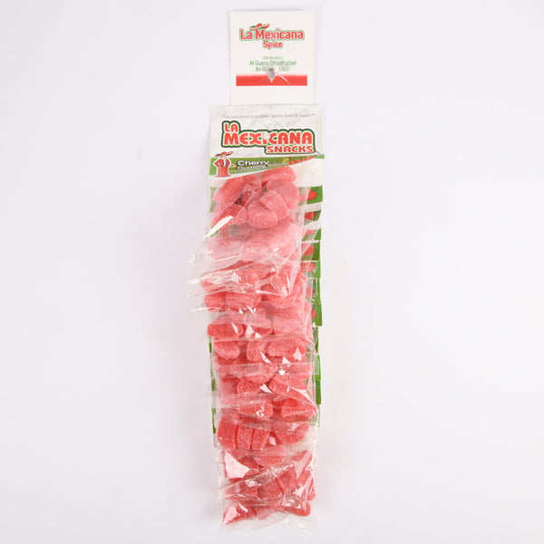 LA MEXICANA SNACKS CHERRY GUMMY SLICES(12 Count)