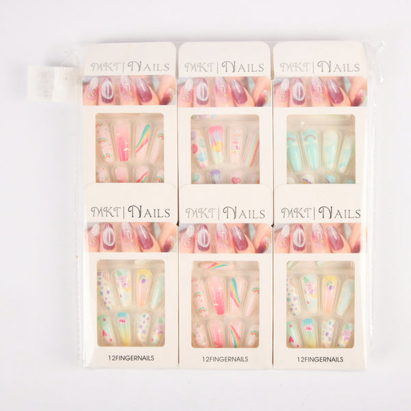 PRESS ON NAILS ASSORTED DESIGNS #NA130(12 Count)
