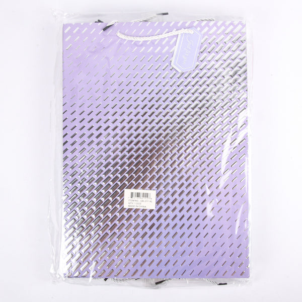 GIFT BAG PASTEL CLRS W/SILVER DESIGN #GB-211-XL(12 Count)