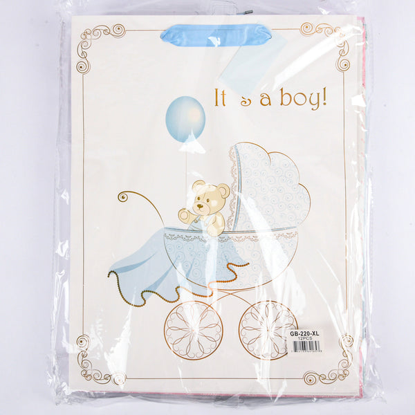 GIFT BAG BABY SHOWER ASSRT DESIGNS #GB-220-XL(12 Count)