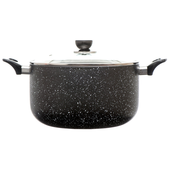 COOKINEX BLACK MARBLE 10QT DUTCH OVEN #CK-M30BK(1 Count)