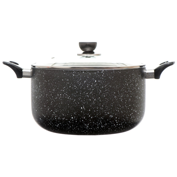 COOKINEX BLACK MARBLE 10QT DUTCH OVEN #CK-M30BK(1 Count)