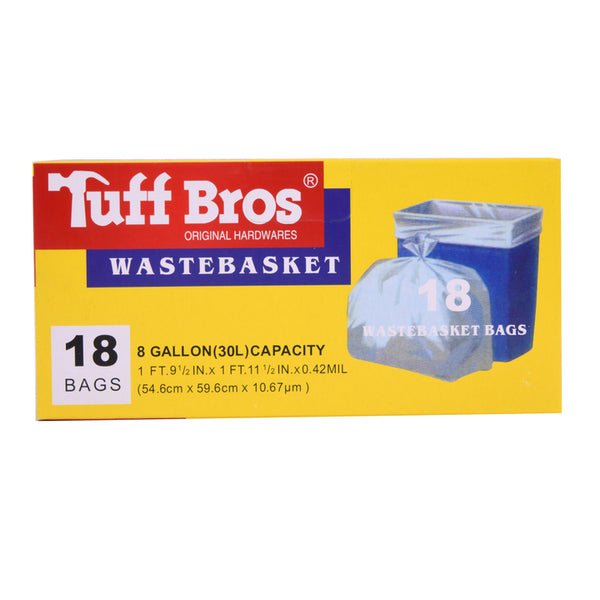TRASHBAG WHITE 8GAL TWIST TIE-18CT(1 Count)
