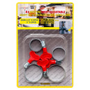 TOPZONE 4PC HEY-TYPE HOSE CLAMP ##11-H00H4(1 Count)
