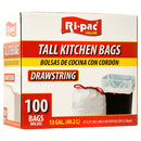 TALL KITCHEN BAGS 13GAL 100CT