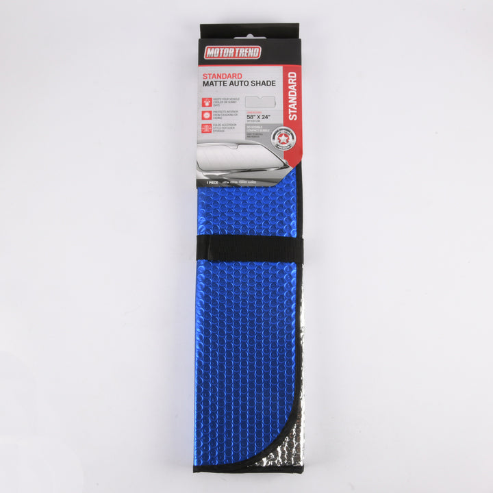 MOTOR TREND AUTO SUNSHADE BLUE(1 Count)