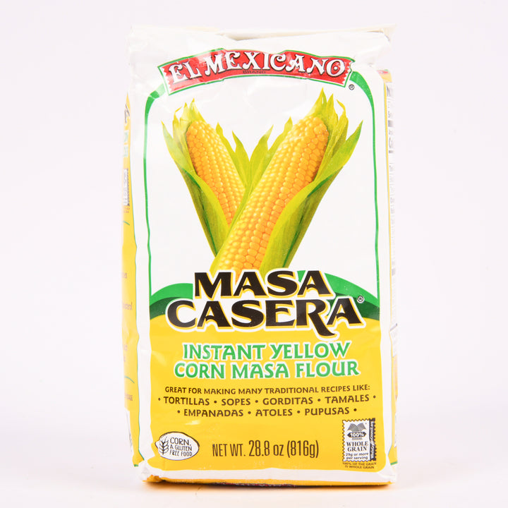 El Mexicano Masa Casera instant yellow corn masa flour 28.08oz bag maiz amarillo