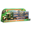 TOY MILITARY TRUCK TRAILER CARRIER W/ACCSS(1 Count)