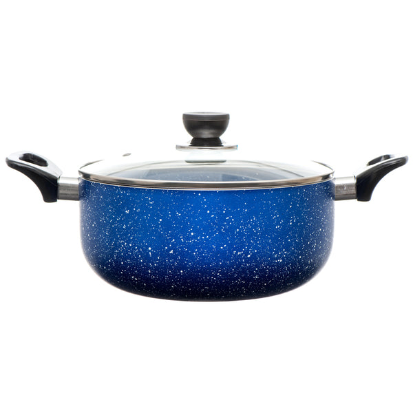 DUTCH OVEN 5QT W/GLASS LID BLUE(1 Count)