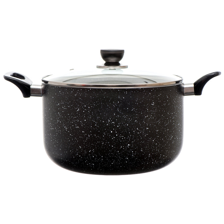 COOKINEX BLACK MARBLE 8.5QT DUTCH OVEN #CK-MO28BK(1 Count)