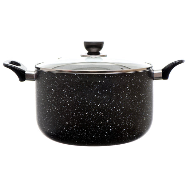 COOKINEX BLACK MARBLE 8.5QT DUTCH OVEN #CK-MO28BK(1 Count)