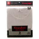 KNOCKER A-SHIRT MED WHITE 3PC(4 Count)