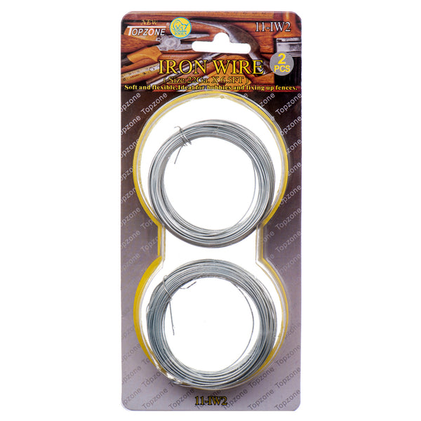 IRON WIRE 2PC 22GAX6.5FT #11-IW2(1 Count)