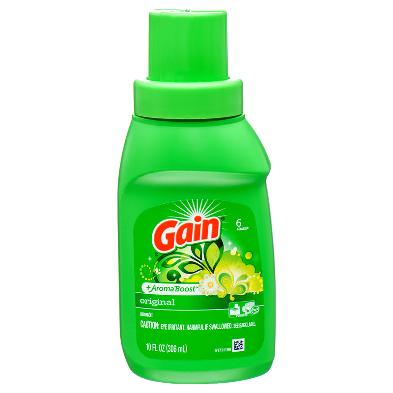 Gain Original Liquid Laundry Detergent, 10 oz (12 Pack)