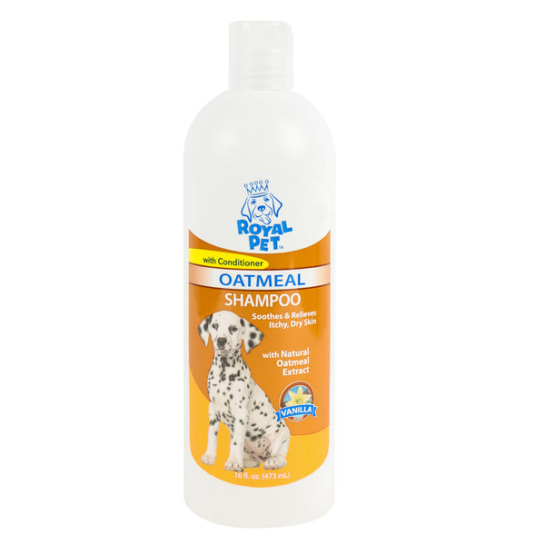 Royal Pet Oatmeal Shampoo, Vanilla Scent, 16 oz (12 Pack)