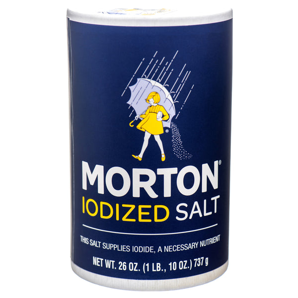 Morton Iodized Salt, 26 oz (24 Pack)