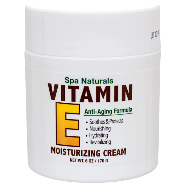 Spa Naturals Vitamin E Moisturizing Cream Jar, 6 oz (12 Pack)