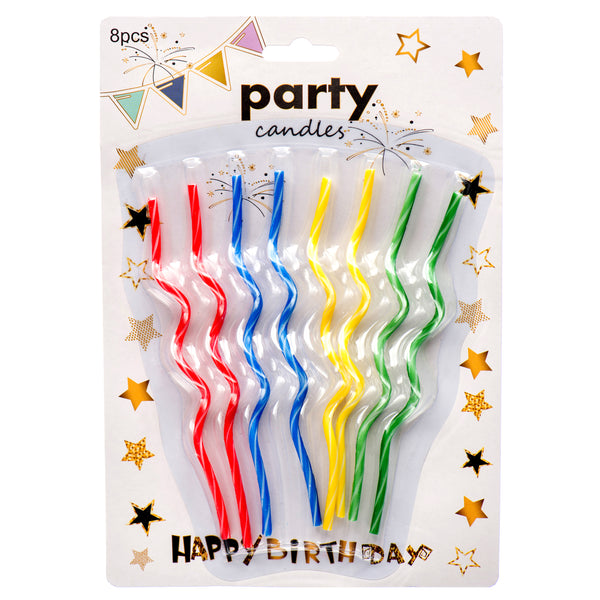 Birthday Candles 8 Pcs (24 Pack)