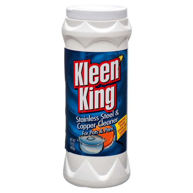 Kleen King Stainless Steel & Copper Cleaning Powder, 14 oz, (12 Pack)