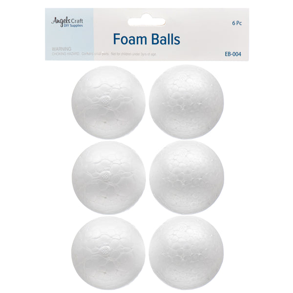Styrofoam Balls 2.5" 6 Ct White (12 Pack)