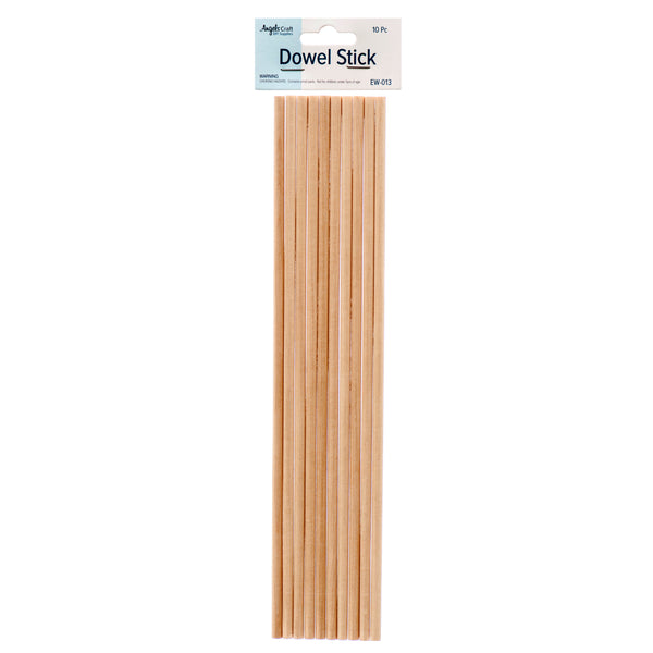 Dowel Stick Wooden Natural (12 Pack)