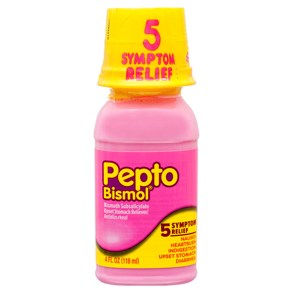 Pepto Bismol Liquid Original Stomach Reliever, 4 oz (12 Pack)