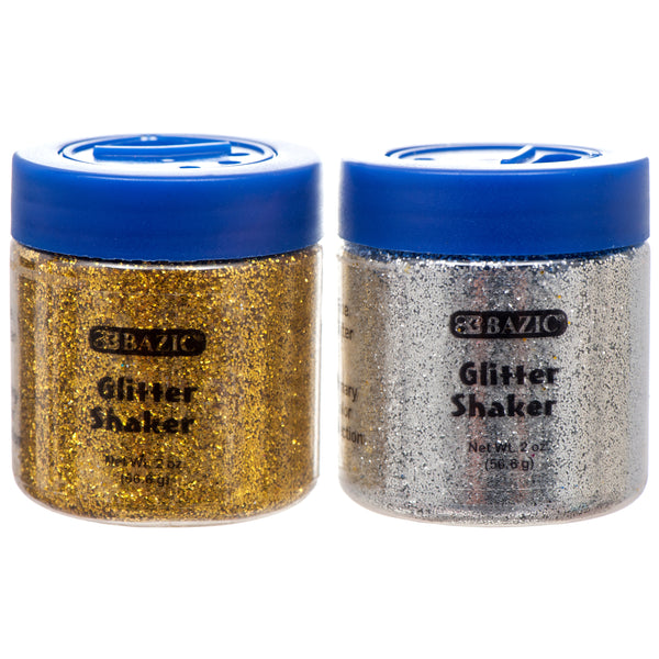Glitter Shakers, Metallic (12 Pack)