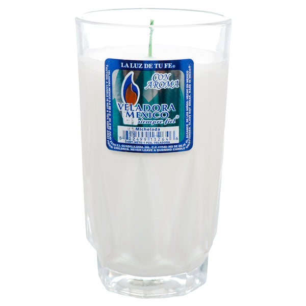 Veladora Religious Cup Candle, White (12 Pack)