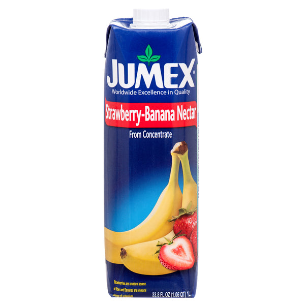 Jumex Strawberry & Banana Nectar Drink, 33.8 oz (12 Pack)