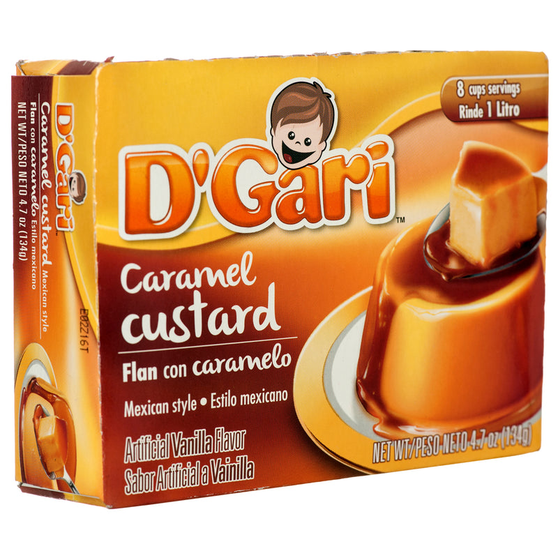D'Gari Caramel Custard Flan, 4.7 oz (24 Pack)