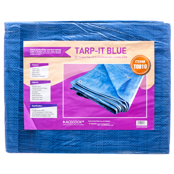 Tarpaulin Blue 8 X 10 #T0810 (1 Pack)