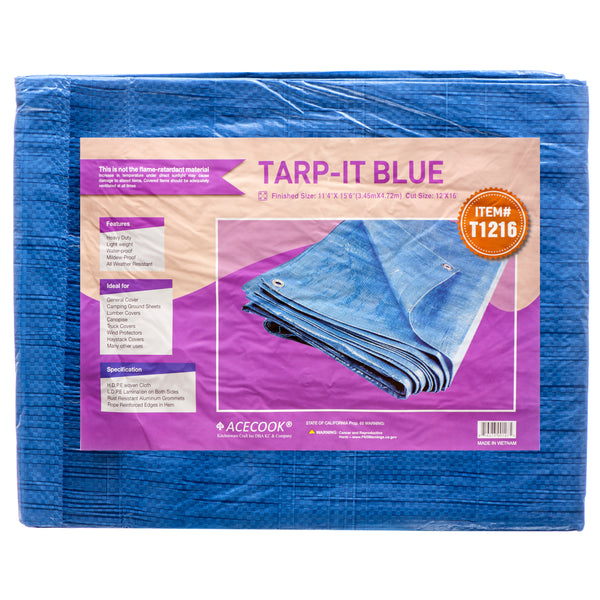 Tarpaulin Blue 12X16 #T1216 (1 Pack)