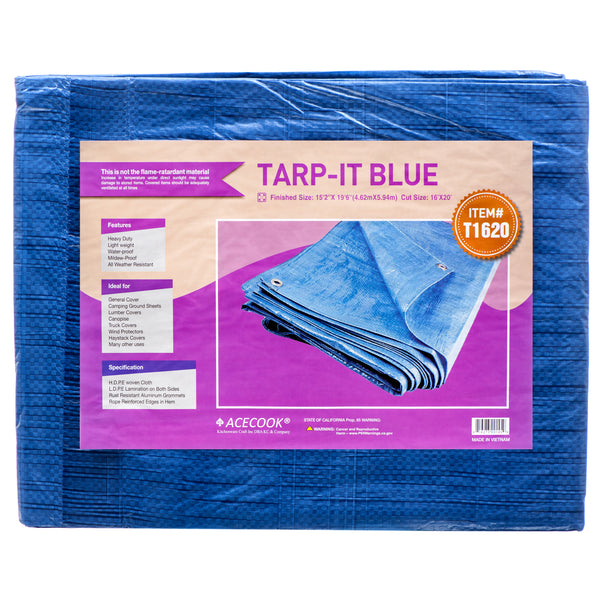 Tarpaulin Blue 16X20 #T1620 (1 Pack)