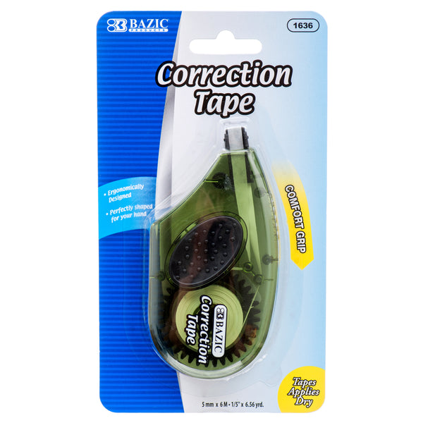 Correction Tape w/ Grip, 5mm (24 Pack)