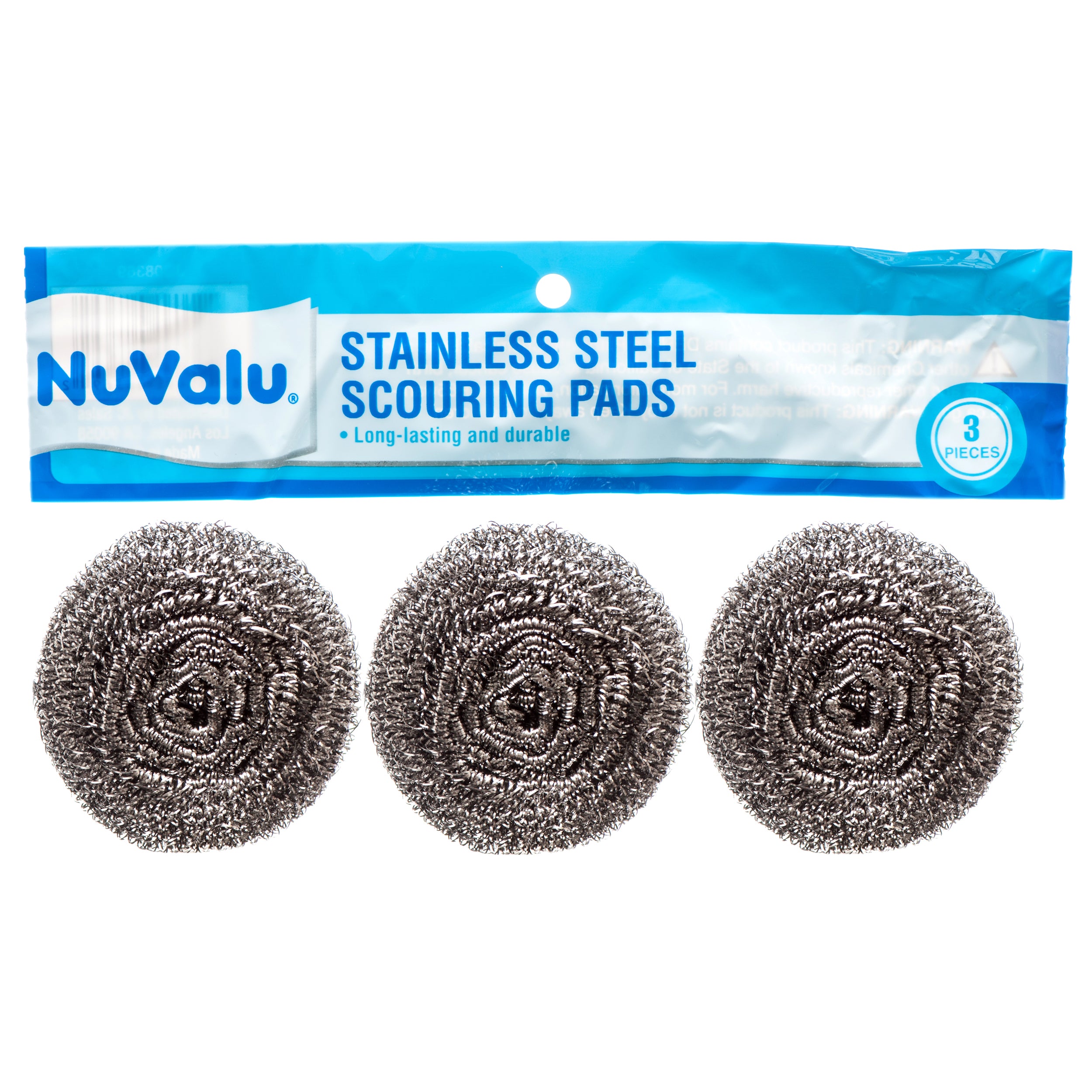 NuValu Scouring Pads, 3 Count (24 Pack)