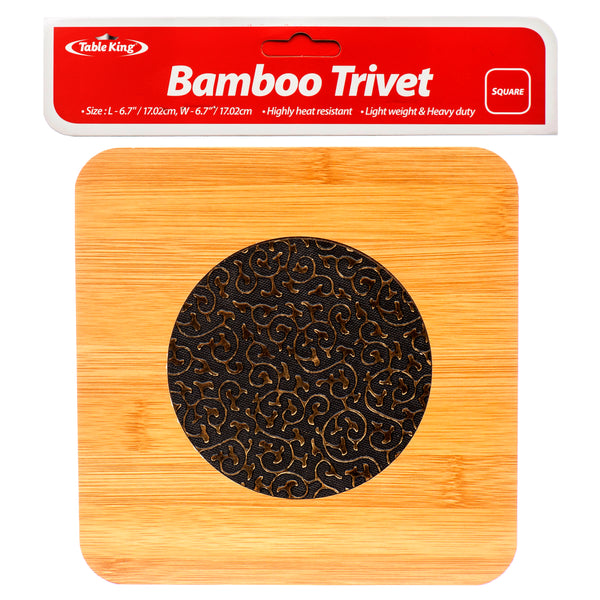 Bamboo Trivet, 6.7" (24 Pack)