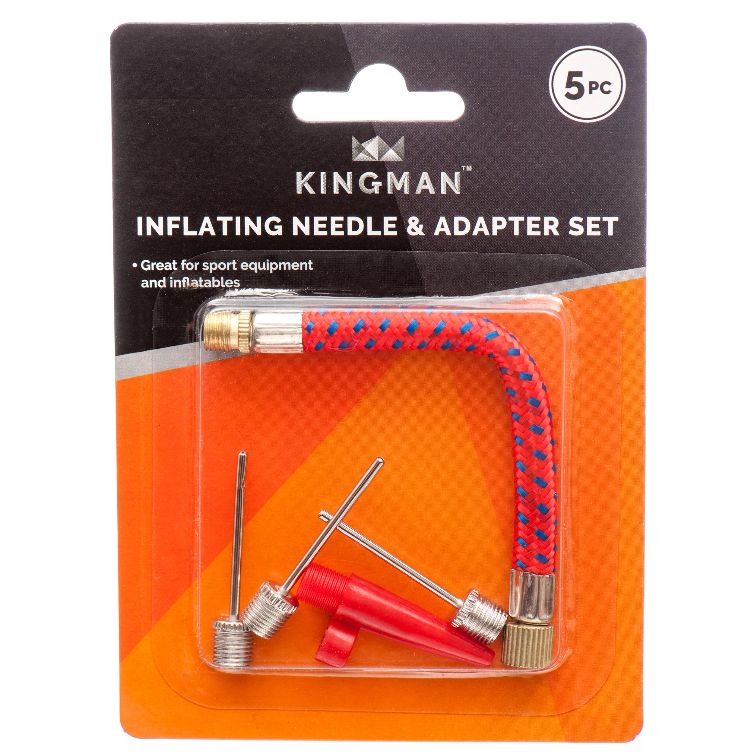 Kingman Inflating Needle & Adapter 5Pcs Set (24 Pack)