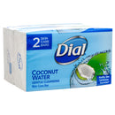Dial Bar Soap, Coconut Water, 2 Count, 3.2 oz (18 Pack)