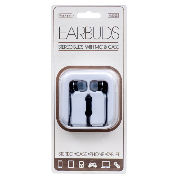 Earbuds W/Mic&Case #Hm205 (12 Pack)