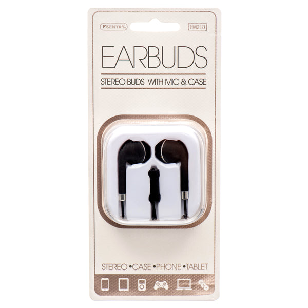 Earbuds W/Mic&Case #Hm210 (12 Pack)