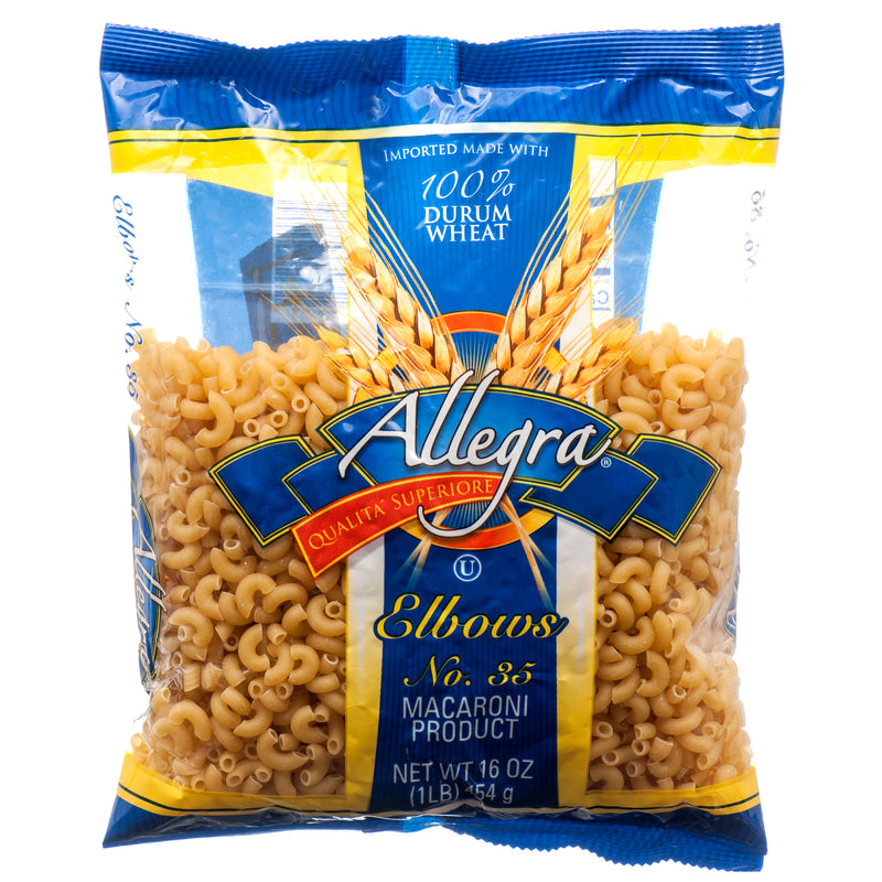 Allegra Elbow Pasta, 16 oz (20 Pack)